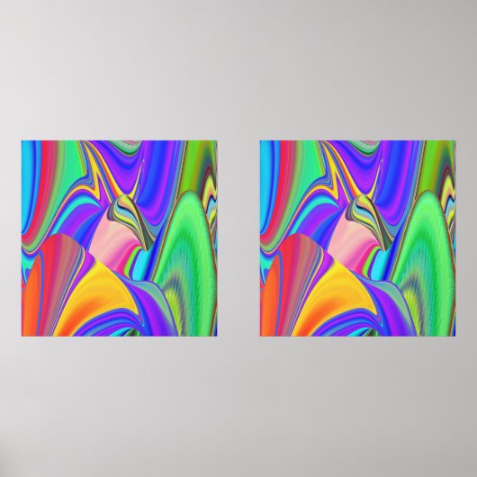 サマフィーリング、抽象芸術3Dレインボワート (正面)