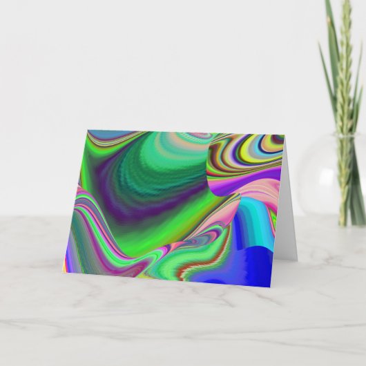 サマフィーリング、抽象芸術3Dレインボワート カード (正面)