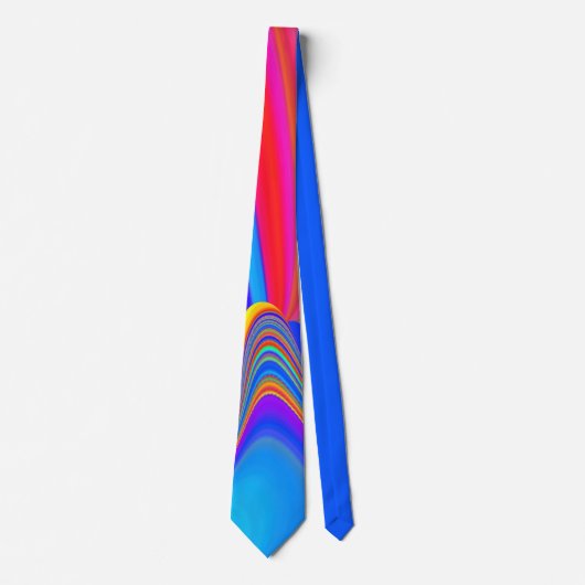 サマフィーリング、抽象芸術3Dレインボワート ネクタイ (正面)