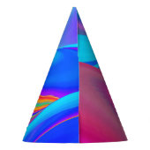 サマフィーリング、抽象芸術3Dレインボワート パーティーハット (裏面)