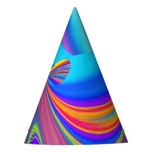 サマフィーリング、抽象芸術3Dレインボワート パーティーハット (正面)