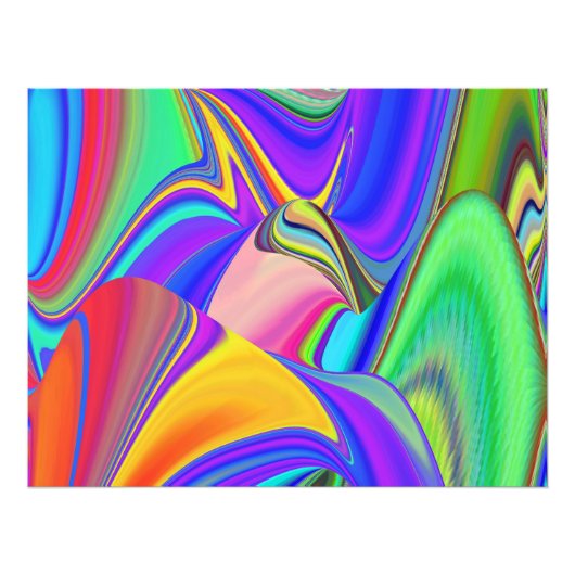 サマフィーリング、抽象芸術3Dレインボワート フォトプリント (正面)