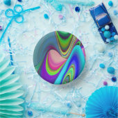 サマフィーリング、抽象芸術3Dレインボワート ペーパーボウル (パーティー)