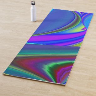 サマフィーリング、抽象芸術3Dレインボワート ヨガマット