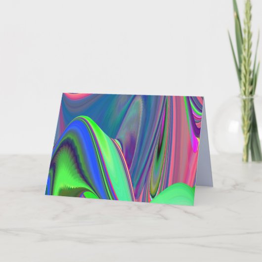 サマフィーリング、抽象芸術3Dレインボワート 案内状 (正面)