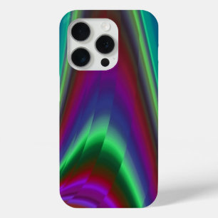 サマフィーリング、抽象芸術3Dレインボワート iPhone 15 PROケース
