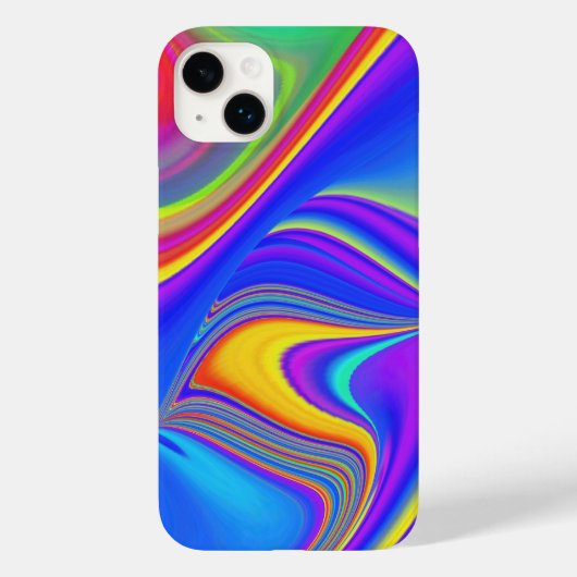 サマフィーリング、抽象芸術3Dレインボワート Case-Mate iPhoneケース (裏面)