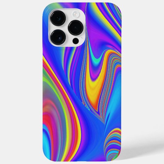 サマフィーリング、抽象芸術3Dレインボワート Case-Mate iPhoneケース (裏面)