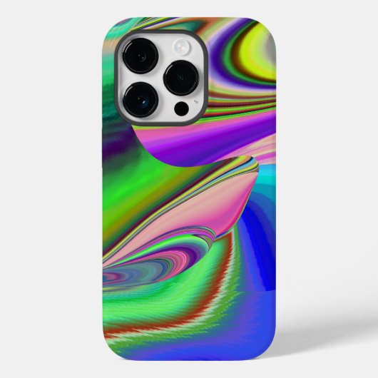 サマフィーリング、抽象芸術3Dレインボワート Case-Mate iPhoneケース (裏面)