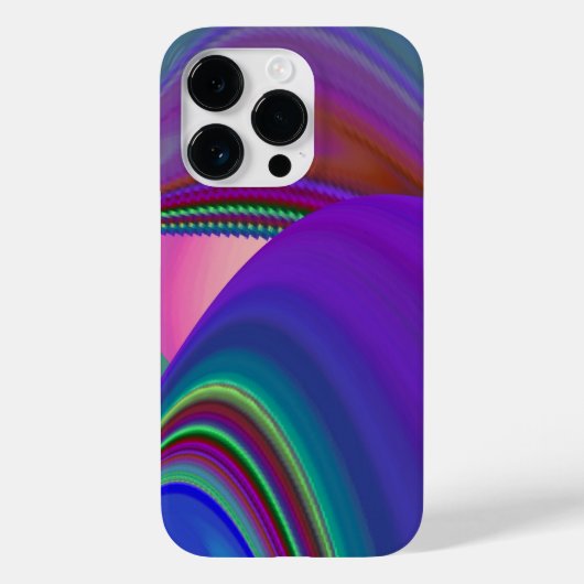 サマフィーリング、抽象芸術3Dレインボワート Case-Mate iPhoneケース (裏面)