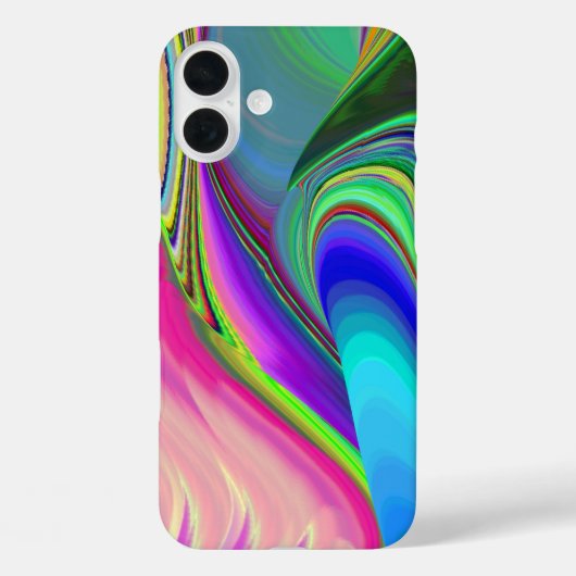 サマフィーリング、抽象芸術3Dレインボワート Case-Mate iPhoneケース (裏面)