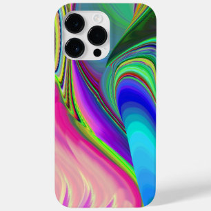 サマフィーリング、抽象芸術3Dレインボワート Case-Mate iPhone 14 PRO MAXケース
