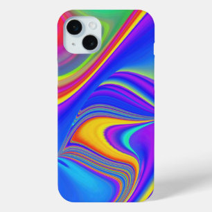 サマフィーリング、抽象芸術3Dレインボワート iPhone 15 MINIケース