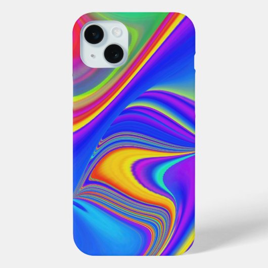 サマフィーリング、抽象芸術3Dレインボワート Case-Mate iPhoneケース (裏面)