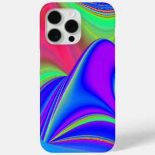 サマフィーリング、抽象芸術3Dレインボワート iPhone 15 PRO MAXケース