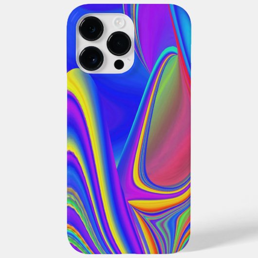 サマフィーリング、抽象芸術3Dレインボワート Case-Mate iPhoneケース (裏面)