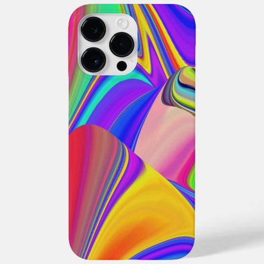 サマフィーリング、抽象芸術3Dレインボワート Case-Mate iPhoneケース (裏面)