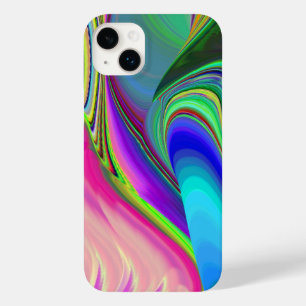 サマフィーリング、抽象芸術3Dレインボワート Case-Mate iPhone 14 PLUSケース