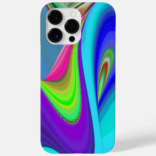 サマフィーリング、抽象芸術3Dレインボワート Case-Mate iPhoneケース (裏面)