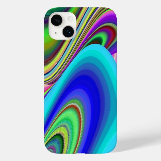 サマフィーリング、抽象芸術3Dレインボワート Case-Mate iPhoneケース (裏面)