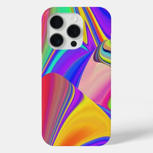 サマフィーリング、抽象芸術3Dレインボワート Case-Mate iPhoneケース (裏面)