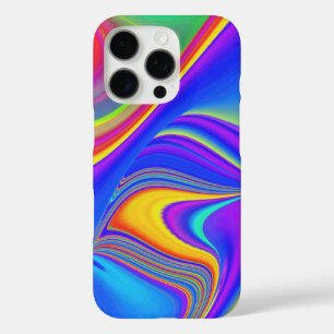 サマフィーリング、抽象芸術3Dレインボワート iPhone 16 PROケース