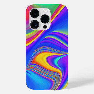 サマフィーリング、抽象芸術3Dレインボワート Case-Mate iPhone 14 PROケース