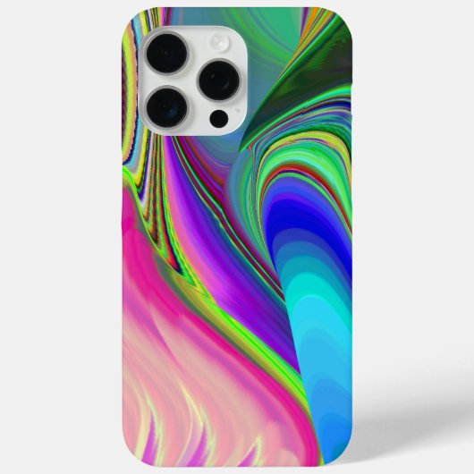 サマフィーリング、抽象芸術3Dレインボワート Case-Mate iPhoneケース (裏面)