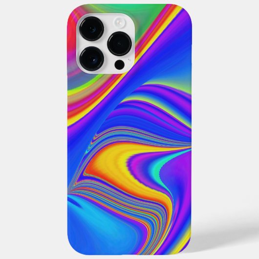 サマフィーリング、抽象芸術3Dレインボワート Case-Mate iPhoneケース (裏面)