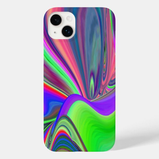 サマフィーリング、抽象芸術3Dレインボワート Case-Mate iPhoneケース (裏面)
