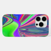 サマフィーリング、抽象芸術3Dレインボワート Case-Mate iPhoneケース (裏面 (横))