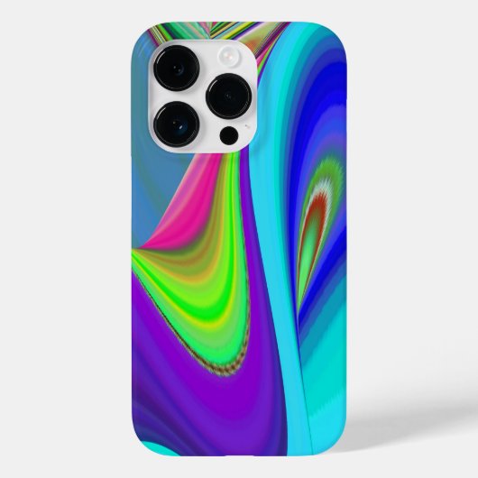 サマフィーリング、抽象芸術3Dレインボワート Case-Mate iPhoneケース (裏面)