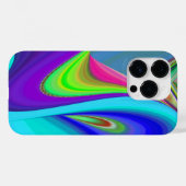 サマフィーリング、抽象芸術3Dレインボワート Case-Mate iPhoneケース (裏面 (横))