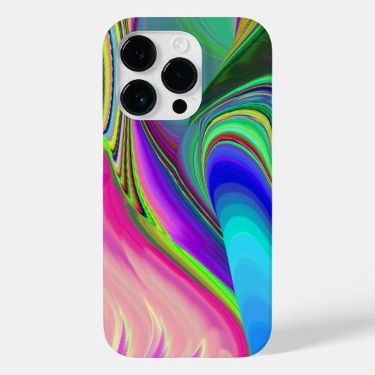 サマフィーリング、抽象芸術3Dレインボワート Case-Mate iPhoneケース (裏面)