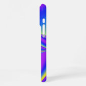 サマフィーリング、抽象芸術3Dレインボワート iPhoneケース (左側面)