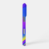 サマフィーリング、抽象芸術3Dレインボワート iPhoneケース (右側面)