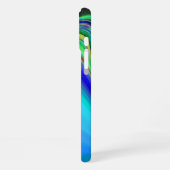 サマフィーリング、抽象芸術3Dレインボワート iPhoneケース (左側面)