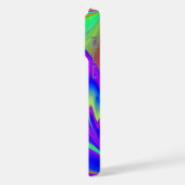 サマフィーリング、抽象芸術3Dレインボワート iPhoneケース (左側面)