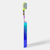 サマフィーリング、抽象芸術3Dレインボワート iPhoneケース (左側面)