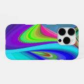 サマフィーリング、抽象芸術3Dレインボワート iPhoneケース (裏面横)