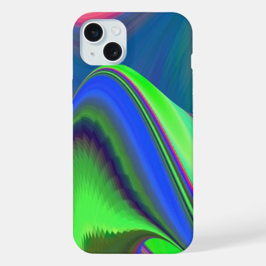 サマフィーリング、抽象芸術3Dレインボワート iPhoneケース (裏面)