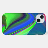 サマフィーリング、抽象芸術3Dレインボワート iPhoneケース (裏面横)