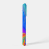 サマフィーリング、抽象芸術3Dレインボワート iPhoneケース (右側面)