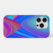 サマフィーリング、抽象芸術3Dレインボワート iPhoneケース (裏面横)