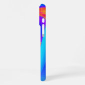 サマフィーリング、抽象芸術3Dレインボワート iPhoneケース (左側面)