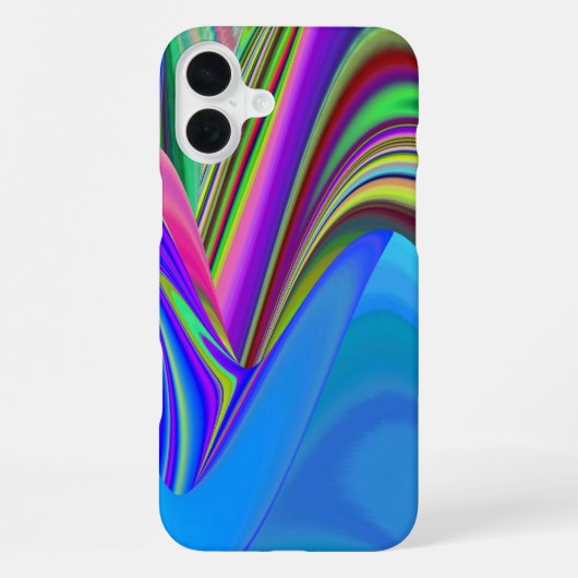 サマフィーリング、抽象芸術3Dレインボワート iPhoneケース (裏面)