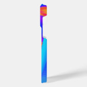 サマフィーリング、抽象芸術3Dレインボワート iPhoneケース (左側面)