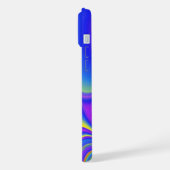 サマフィーリング、抽象芸術3Dレインボワート iPhoneケース (左側面)