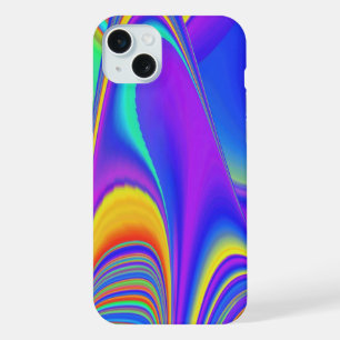 サマフィーリング、抽象芸術3Dレインボワート iPhone 15 PLUSケース