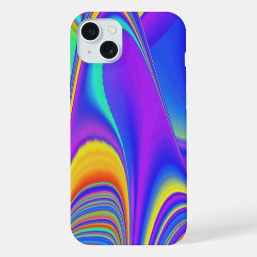 サマフィーリング、抽象芸術3Dレインボワート iPhoneケース (裏面)